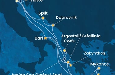 Costa Deliziosa - Itálie, Řecko, Chorvatsko (z Benátek)