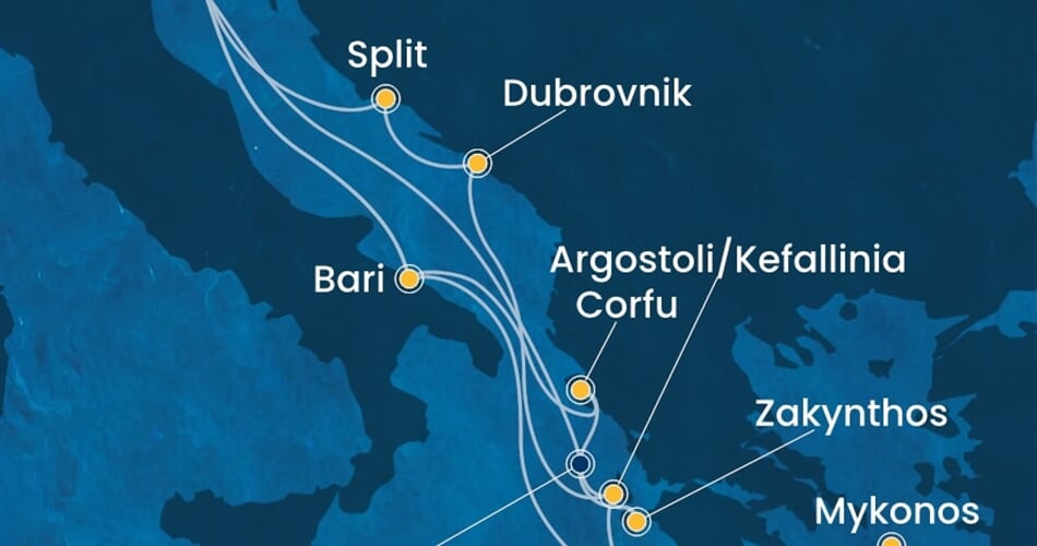 Trasa plavby CDE-PMA14A39