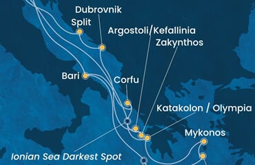 Costa Deliziosa - Itálie, Řecko, Chorvatsko (z Benátek)