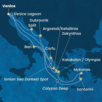 Trasa plavby CDE-PMA14A3B