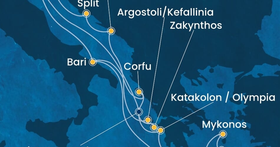 Trasa plavby CDE-PMA14A3B