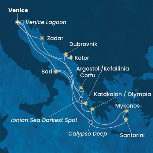 Trasa plavby CDE-PMA14A37