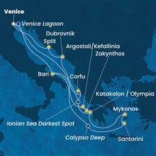 Costa Deliziosa - Itálie, Řecko, Chorvatsko (z Benátek)