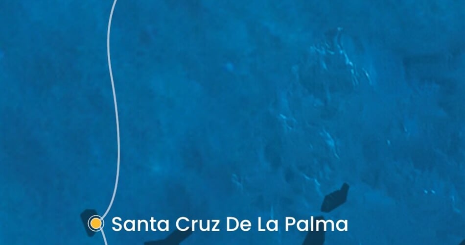 Trasa plavby CFO-LPA02A02