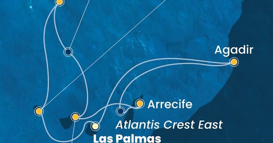 Trasa plavby CFO-LPA07A0V