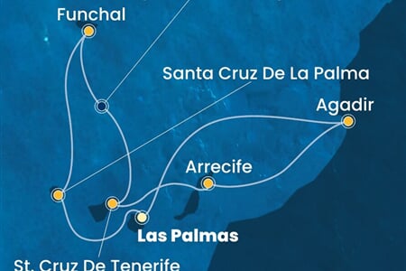 Costa Fortuna - Španělsko, Portugalsko, Maroko (Gran Canaria)