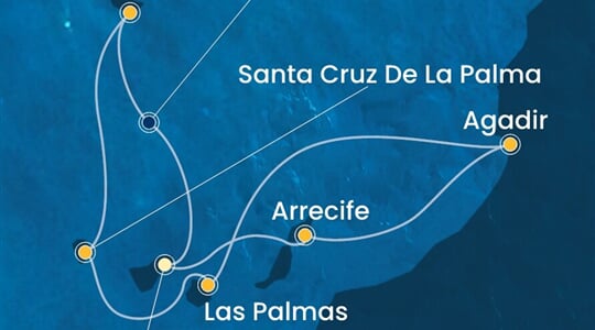 Costa Fortuna - Španělsko, Maroko, Portugalsko (Santa Cruz de Tenerife)