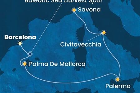 Costa Smeralda - Španělsko, Itálie (z Barcelony)