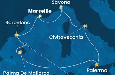 Costa Smeralda - Francie, Španělsko, Itálie (z Marseille)