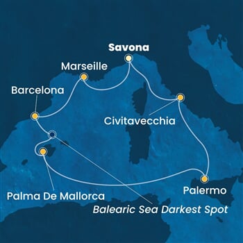 Trasa plavby CSM-SVN08A0K