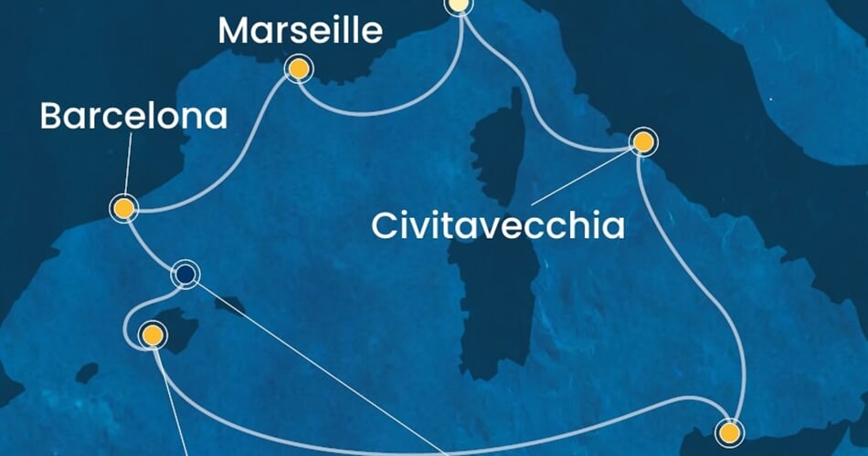 Trasa plavby CSM-SVN08A0K