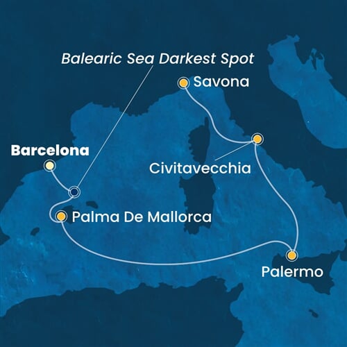 Trasa plavby CSM-BCN05A2W