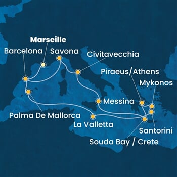 Trasa plavby CFS-MRS16A0Q