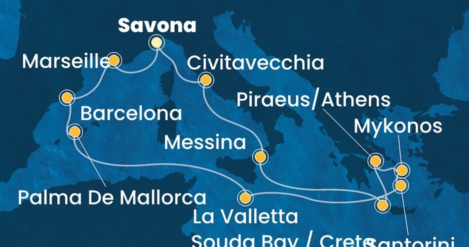 Trasa plavby CFS-SVN14A49