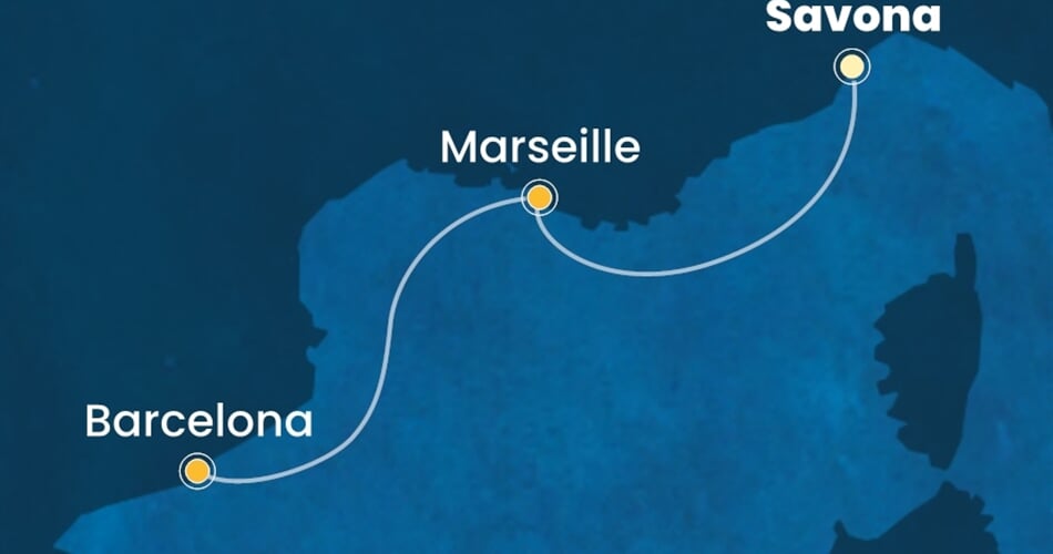 Trasa plavby CFO-SVN02A25