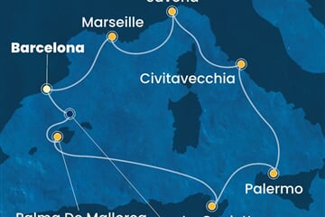 Costa Toscana - Španělsko, Tunisko, Itálie, Francie (z Barcelony)