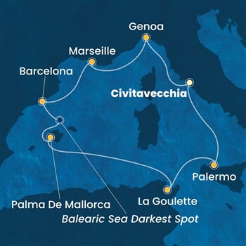 Trasa plavby CTO-CIV08A0O