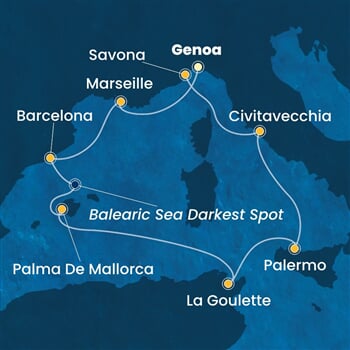 Trasa plavby CTO-GOA08A02