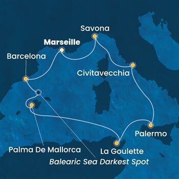 Trasa plavby CTO-MRS08A0S