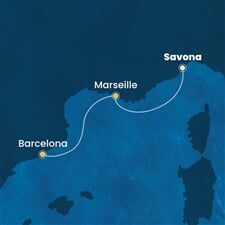 Costa Fortuna - Itálie, Francie, Španělsko (ze Savony)