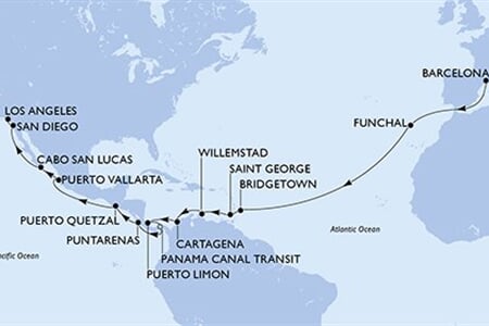 MSC Magnifica - Španělsko, Portugalsko, Barbados, Grenada, Kolumbie, ... (z Barcelony)