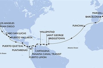 MSC Magnifica - Francie, Španělsko, Portugalsko, Barbados, Grenada, ... (z Marseille)