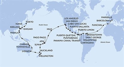 MSC Magnifica - Francie, Španělsko, Portugalsko, Barbados, Grenada, ... (z Marseille)