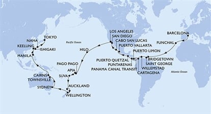 MSC Magnifica - Španělsko, Portugalsko, Barbados, Grenada, Kolumbie, ... (z Barcelony)