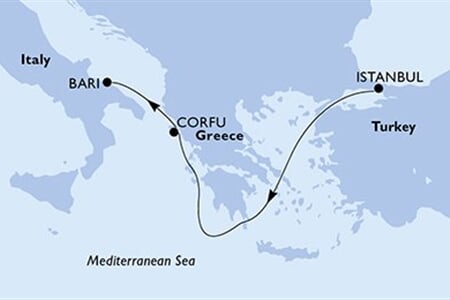 MSC Sinfonia - Turecko, Řecko, Itálie (Istanbul)