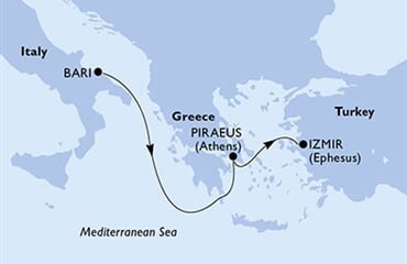MSC Sinfonia - Itálie, Řecko, Turecko (Bari)