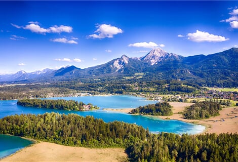 Pohodový týden na kole - Korutanská cyklomozaika- rakouská jezera a vyhlídky na kole