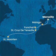 Costa Fascinosa - Francie, Španělsko, Portugalsko, Nizozemské Antily (z Marseille)