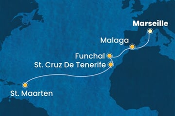 Costa Fascinosa - Francie, Španělsko, Portugalsko, Nizozemské Antily (z Marseille)