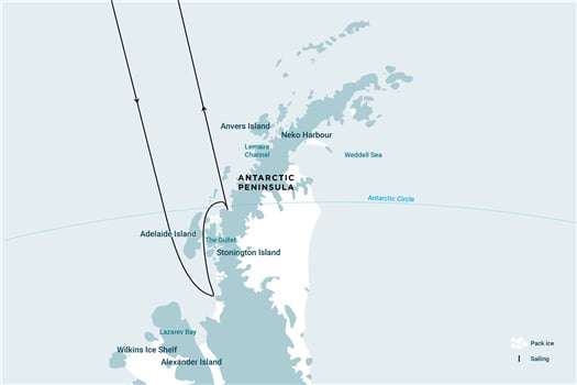 Trasa plavby Oceanwide Expedition OW-OTL30b26