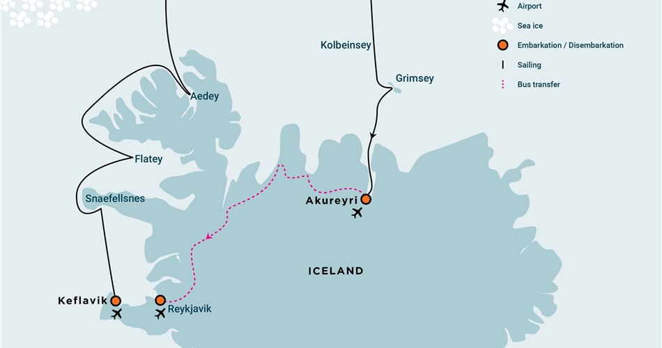 Trasa plavby Oceanwide Expedition OW-HDS02-26