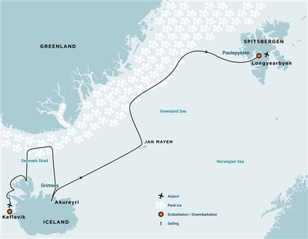 Trasa plavby Oceanwide Expedition OW-HDS02C26