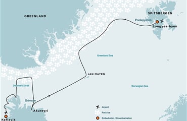 Arctic Ocean – Northwest Iceland - Pack Ice – Grimsey – Jan Mayen – Ice Edge – Spitsbergen (m/v Hondius)