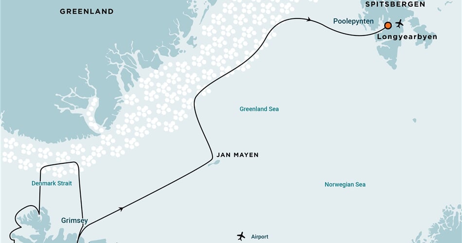Trasa plavby Oceanwide Expedition OW-HDS02C26