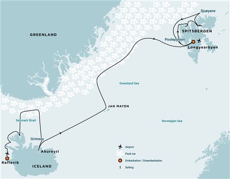 Trasa plavby Oceanwide Expedition OW-HDS02D26