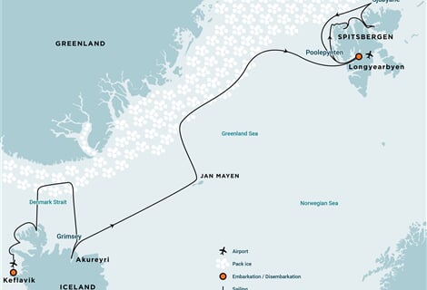 22 Days Extensive Arctic Ocean – Northwest Iceland - Spitsbergen Explorer (m/v Hondius)
