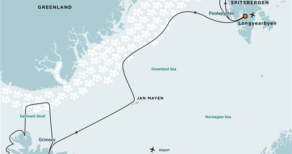Trasa plavby Oceanwide Expedition OW-HDS02D26