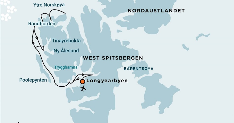 Trasa plavby Oceanwide Expedition OW-RVR09-26