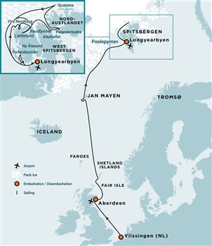 Trasa plavby Oceanwide Expedition OW-PLA03D26