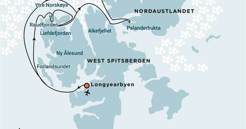 Trasa plavby Oceanwide Expedition OW-HDS04-26