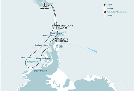 Bellingshausen Sea / Peter I Island + Ellsworth Land - incl. helicopters (m/v Ortelius)