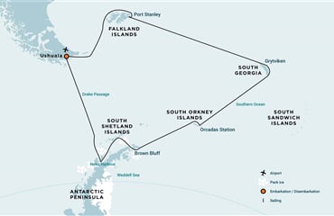 Falkland Islands - South Georgia - Antarctica (m/v Hondius)