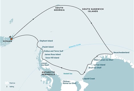 Remote Weddell Sea Explorer - incl. helicopters (m/v Ortelius)