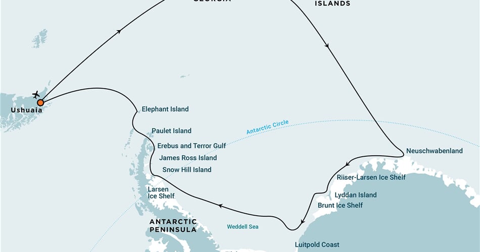 Trasa plavby Oceanwide Expedition OW-OTL28-27