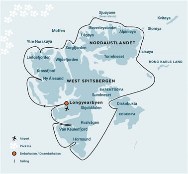Trasa plavby Oceanwide Expedition OW-OTL12-26