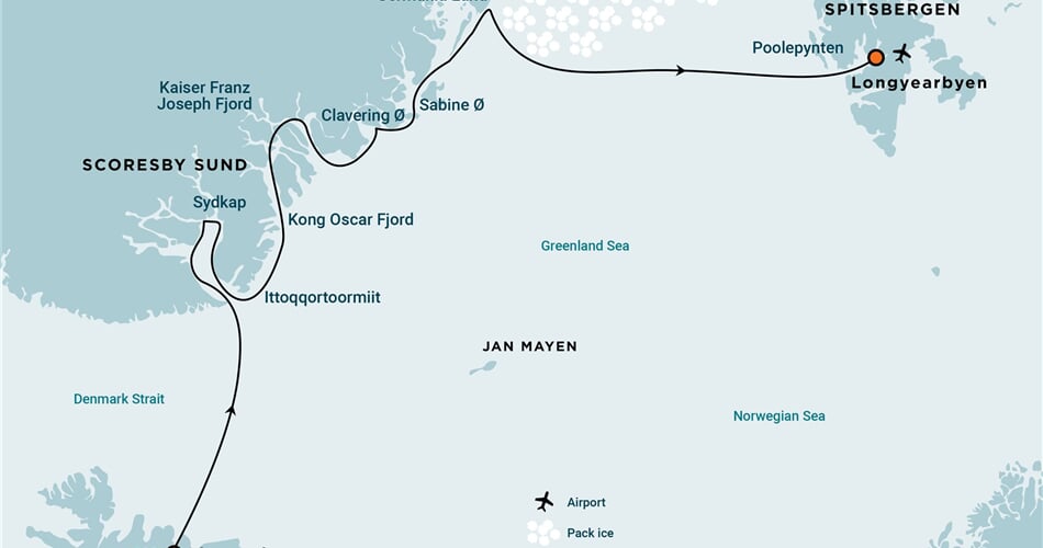 Trasa plavby Oceanwide Expedition OW-PLA12-26